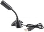 Black Portable Mini USB Studio Speech Microphone Mic With Holder For PC Laptop - Image 4