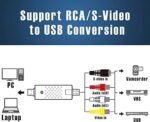 DIGITNOW Video Capture Card Device – USB 2.0 Adapter Audio Grabber VHS VCR TV to DVD Converter for Windows PC - Image 3