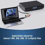 DIGITNOW Video Capture Card Device – USB 2.0 Adapter Audio Grabber VHS VCR TV to DVD Converter for Windows PC - Image 2