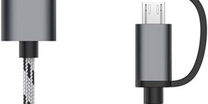 2 in 1 USB 3.0 OTG Adapter Cable Type-C Micro USB to USB 3.0 Interface Charging Cable Line for Cellphone Converter for Cellphone (Color : Gray)