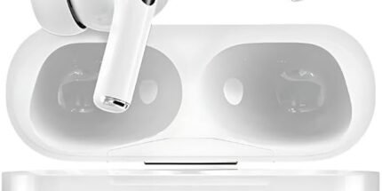 A9 Pro Touch Screen ANC 5th Generation Wireless Earbuds with Active Noise Cancellation, 5.4 Hours Playtime, 15m Range, White