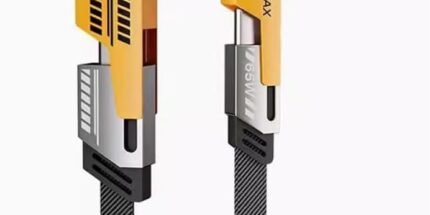 4 in 1 PD 27W 65W Fast Charging Cable(3.3ft),Zinc Alloy Charge Cable for iPhone 15 Pro Max/15/14/13/12, Samsung Galaxy S23.