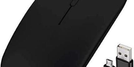 Aomees Wireless Mouse Rechargeable Slim USB Quiet Click Mice for Laptop PC Computer Mac Macbook Pro