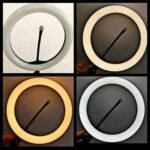 Plastic Ring Light With Four Modes And USB Cable For Mobile 26 CM - Black - Image 2