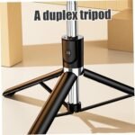RUSKIN Selfie Stick with Tripod Stand,Bluetooth Extendable Tripod for Mobile Phone,4-in-1Multifunctional Selfie Stick for iPhone/Mi/OnePlus/Samsung/Oppo/Vivo and All Phones - Image 4