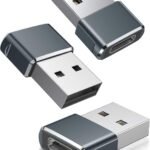 3 Pack USB Type C USB 3.1 Type C Female to USB Male Adapter Connector Converter Works with Laptops,Chargers Compatible for Airpods, iPad, Samsung Galaxy, Google Pixel