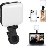 Selfie Light with Front and Back Clips, 3000-9900K Dimmable Phone Light, Rechargeable Phone Light Clip,Selfie Light for Phones, iPhones, iPads, Laptops, for Selfies, TiKTok, Volg, Video Conferences