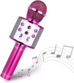 Madon Wireless Karaoke Microphone Bluetooth Handheld Speaker Home Party Player Christmas Birthday Gift for Kids
