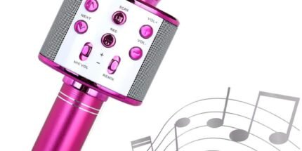 Madon Wireless Karaoke Microphone Bluetooth Handheld Speaker Home Party Player Christmas Birthday Gift for Kids