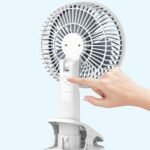 Ehome Rechargeable Clip Fan 360°Rotation Handheld Desk Cooling Fan 3 Speed Table Fan for Stroller Home Office Camping - Image 4