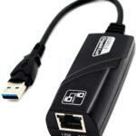 DIB USB Network Adapter USB 3.0 to RJ45 10/100/1000 Gigabit Ethernet LAN Network Adapter for Windows 10/8.1/8/7/Vista, Mac OS, Linux, Chrome OS & More – Black