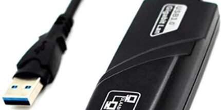 DIB USB Network Adapter USB 3.0 to RJ45 10/100/1000 Gigabit Ethernet LAN Network Adapter for Windows 10/8.1/8/7/Vista, Mac OS, Linux, Chrome OS & More – Black