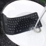 85 Keys Silicone USB Wired Waterproof Flexible Folding Keyboard for PC Desktop Laptop (Black) - Image 2