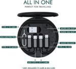 Multifunctional Data Cable Conversion Head Portable Storage Box, Multi-Type Charging Line Convertor USB Type C Adapter Tool Contains Sim Card Slot Tray Eject Pin, Phone Holder (Multi-Colour) - Image 2