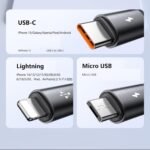 Alitayee VAR-NI 3 In 1 Multi Charging Cable With USB To Micro, USB Type C, Light-Ning Pin, Compatible With Oppo, Vivo, Xiaomi, Samsung, iPhone, Ipad Pro & Car Charging, By Marchpower.,1M - Image 3