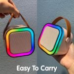 Kinoki Colorful Bluetooth Speaker with Karaoke Mic System for Home Singing Magic Ai Voice Changer Portable Mini Wireless Speaker with Mike for House Parties Birthday Gifts Events - Image 7