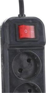 Power strip 4 plugs - cable 5m, black - Image 2