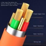 3 in 1 Fast Charging USB Cable 120W 6A for Smartphones Fast Charging Cable with Type-C Port and Micro Port for Power Bank - Image 3