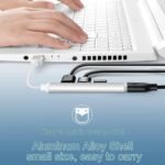 USB C Hub 4 Port Type-C Hub with USB C to USB Adapter,USB Hub 3.0/2.0 USB-C Expander Hub for Laptop, Mini Extensions Ultra Slim Portable Data Hub Applicable for iMac Pro MacBook Air Notebook PC Silver - Image 3