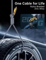 4 in 1 PD 27W 65W Fast Charging Cable(3.3ft),Zinc Alloy Charge Cable for iPhone 15 Pro Max/15/14/13/12, Samsung Galaxy S23. - Image 3